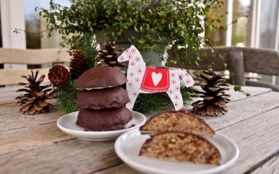 Vegane Lebkuchen mit Schokolade – gesund & lecker